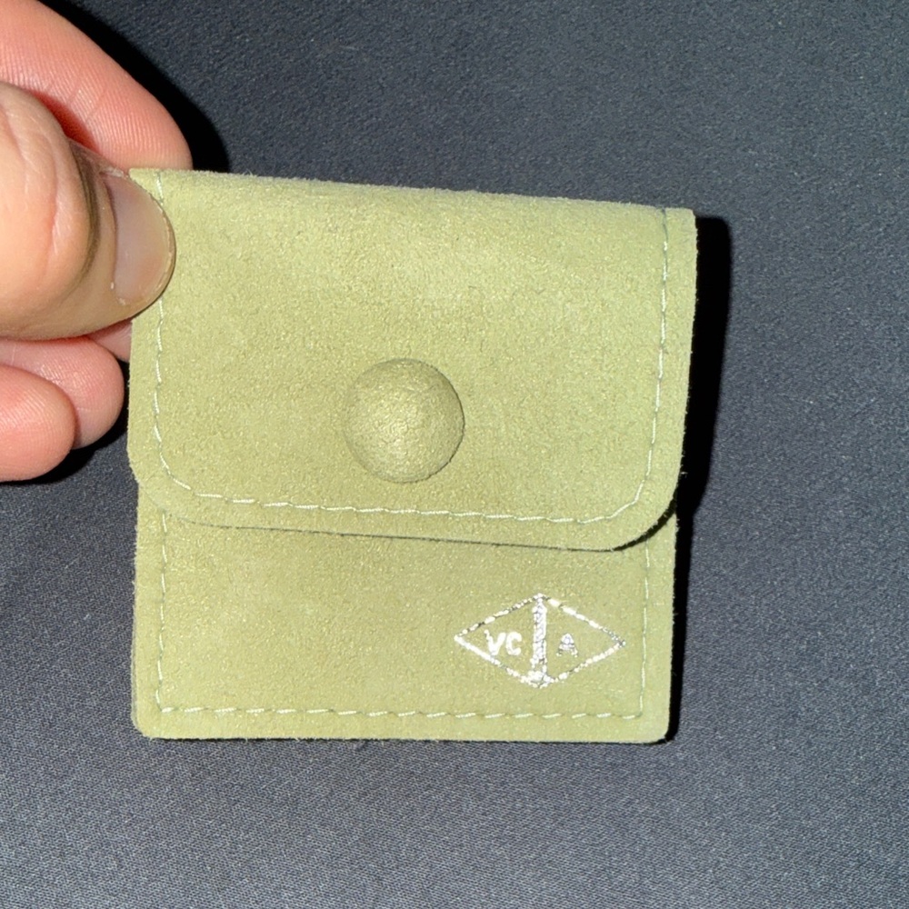 Green Suede Coin Pouch